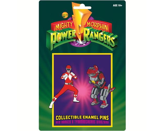 Icon Heroes Icon Heroes Power Rangers Red Ranger X Tyrannosaurus Zord Pin Set