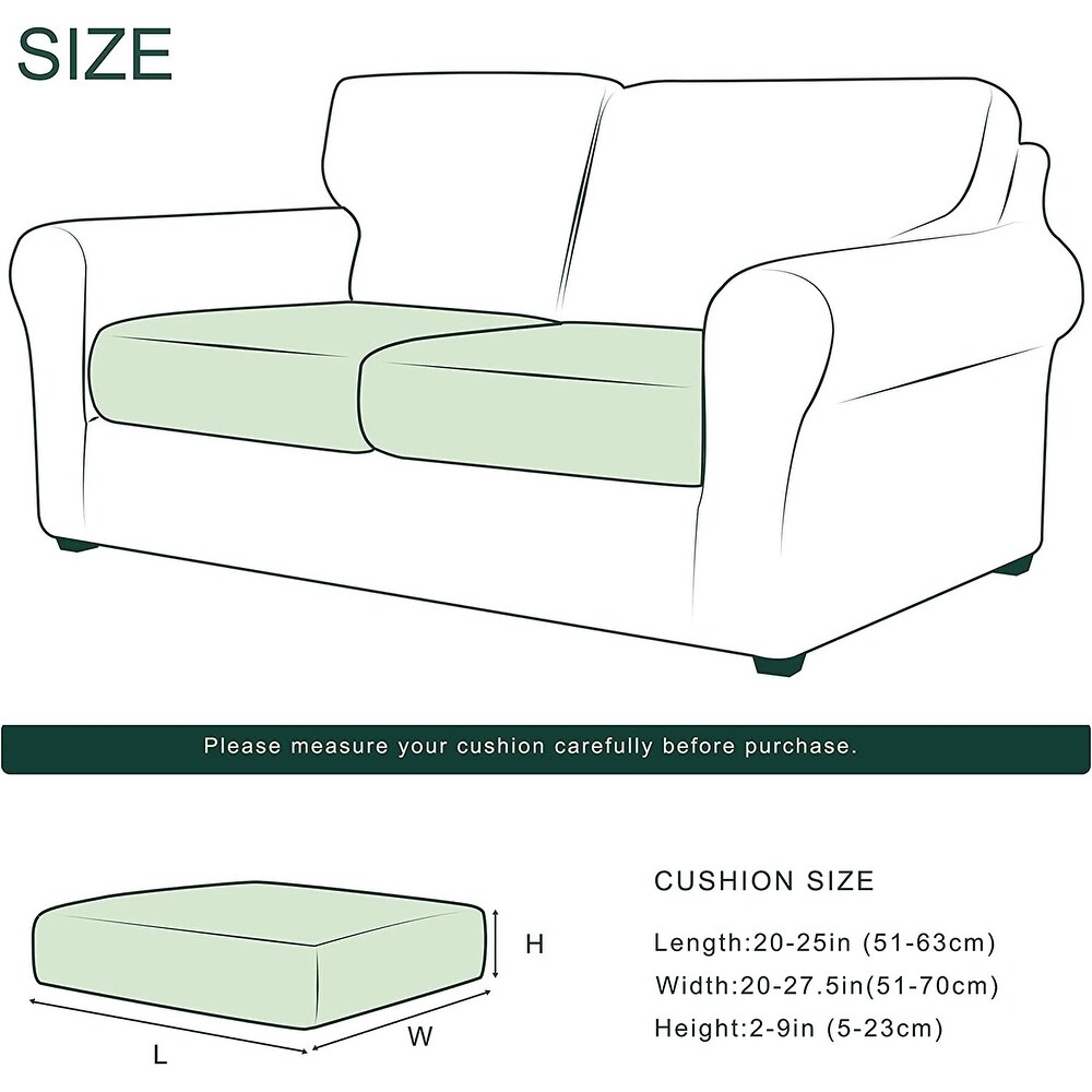 CHUN YI Stretch Couch Cushion Covers Sofa Seat Slipcover