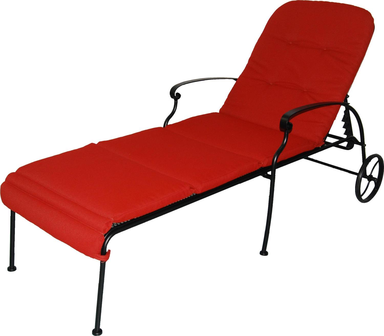 Better Homes and Gardens Clayton Court Multiple Position Resin Wicker Outdoor Chaise Lounge  Red