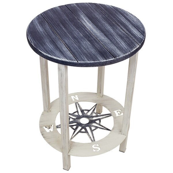 Coastal Round End Table