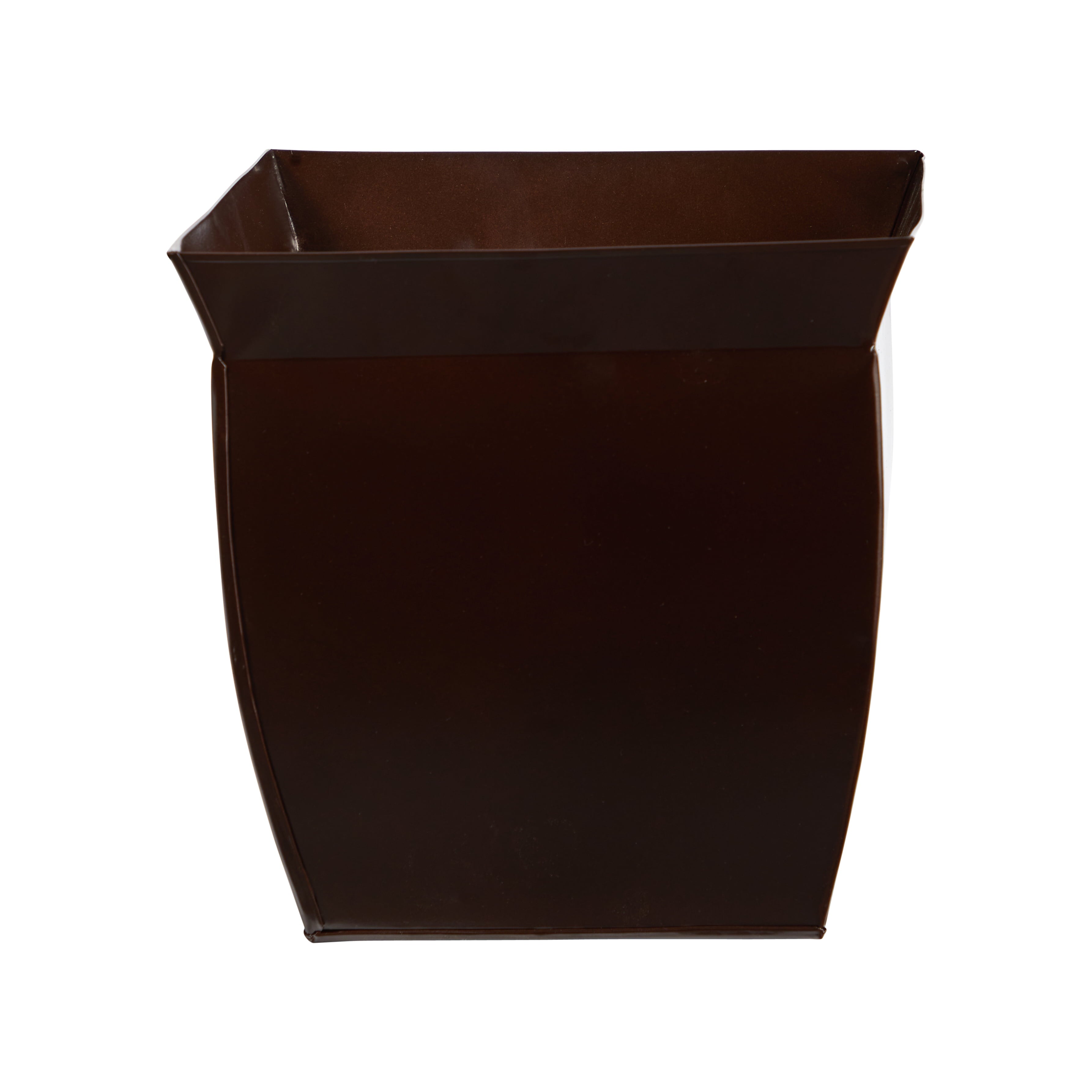 Nearly Natural 11.75" x 11.75" x 11.5" Square Bronze Metal Plant Planter