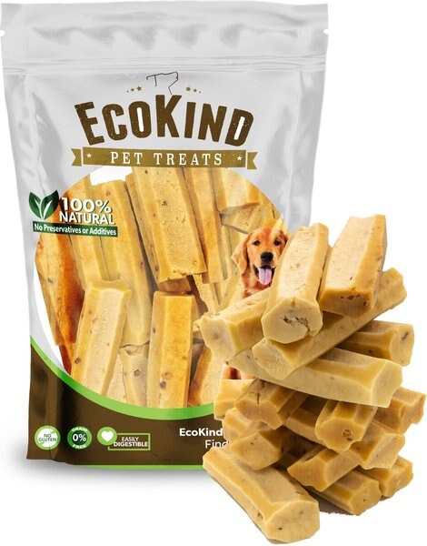 EcoKind Gold Bacon Flavored Yak Chews Dog Treat， Large