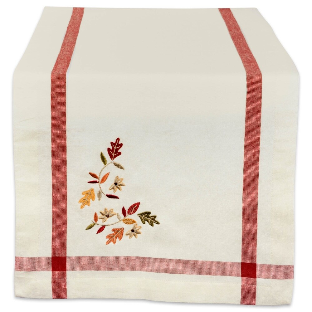 DII Rustic Leaves Kitchen Tablecloth