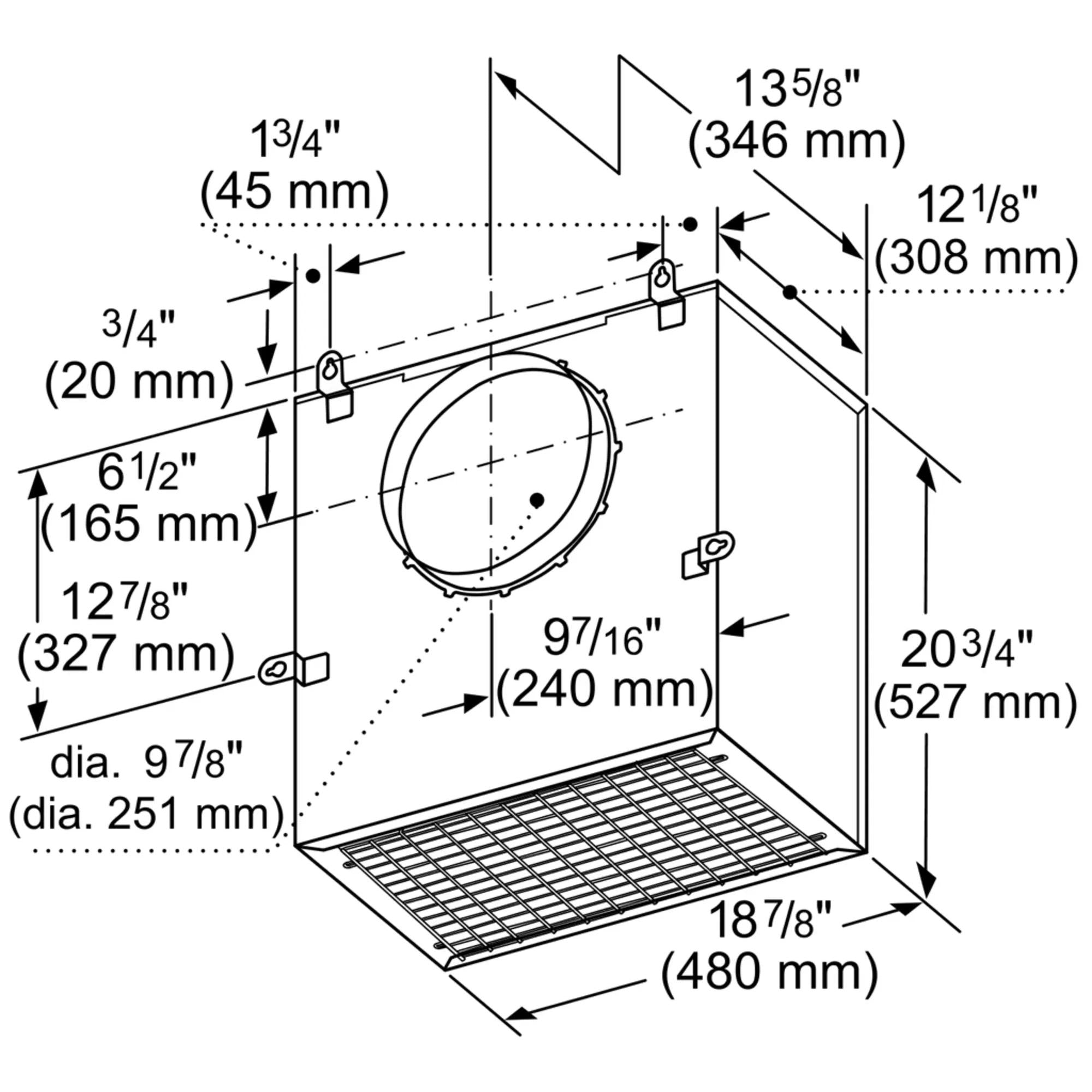 Thermador 1000 CFM External Hood Blower VTR2FZ