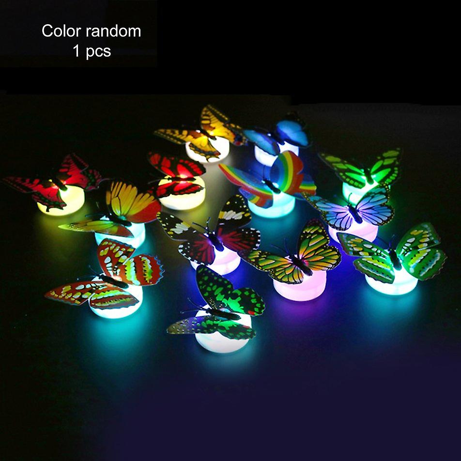 Creative Cute 3d Butterfly Led Light Color Changing Night Light Home Room Desk Wall Decor For Bedroom Living Room