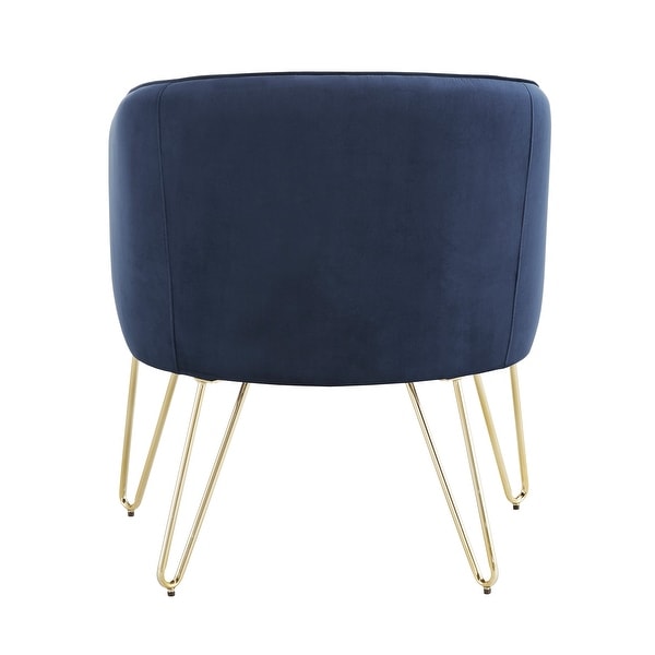 Bette Gold Finish Velvet Accent Chair by iNSPIRE Q Bold