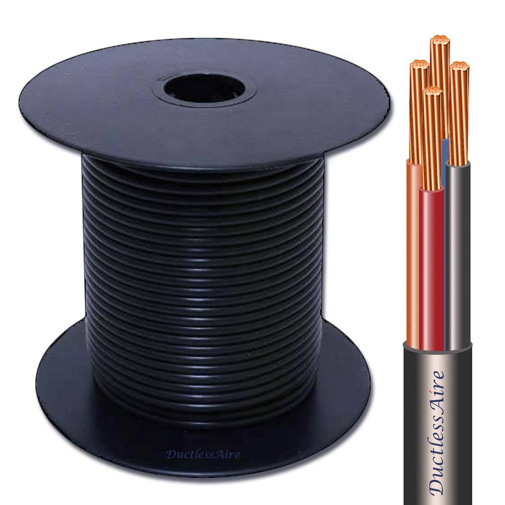 DuctlessAire 144 in. x 75 ft. Wire for Ductless Mini Split Air Conditioner Heat Pump Systems Universal 14-4-VNTC-75