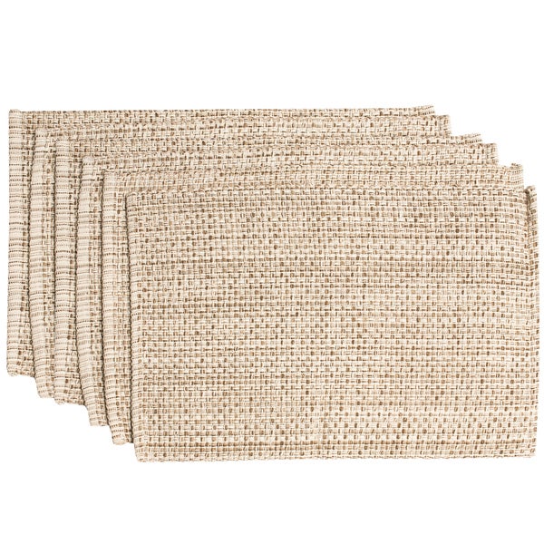 100-percent Cotton Two-tone Placemats (Set of 2， 4 or 6)