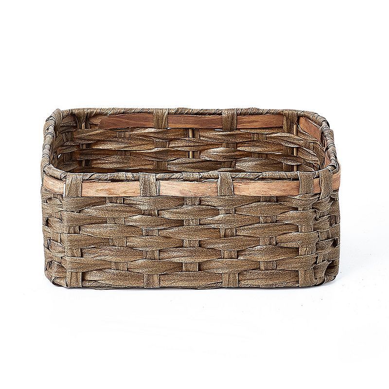 Saddle River Faux Wicker Basket 3-pc. Set