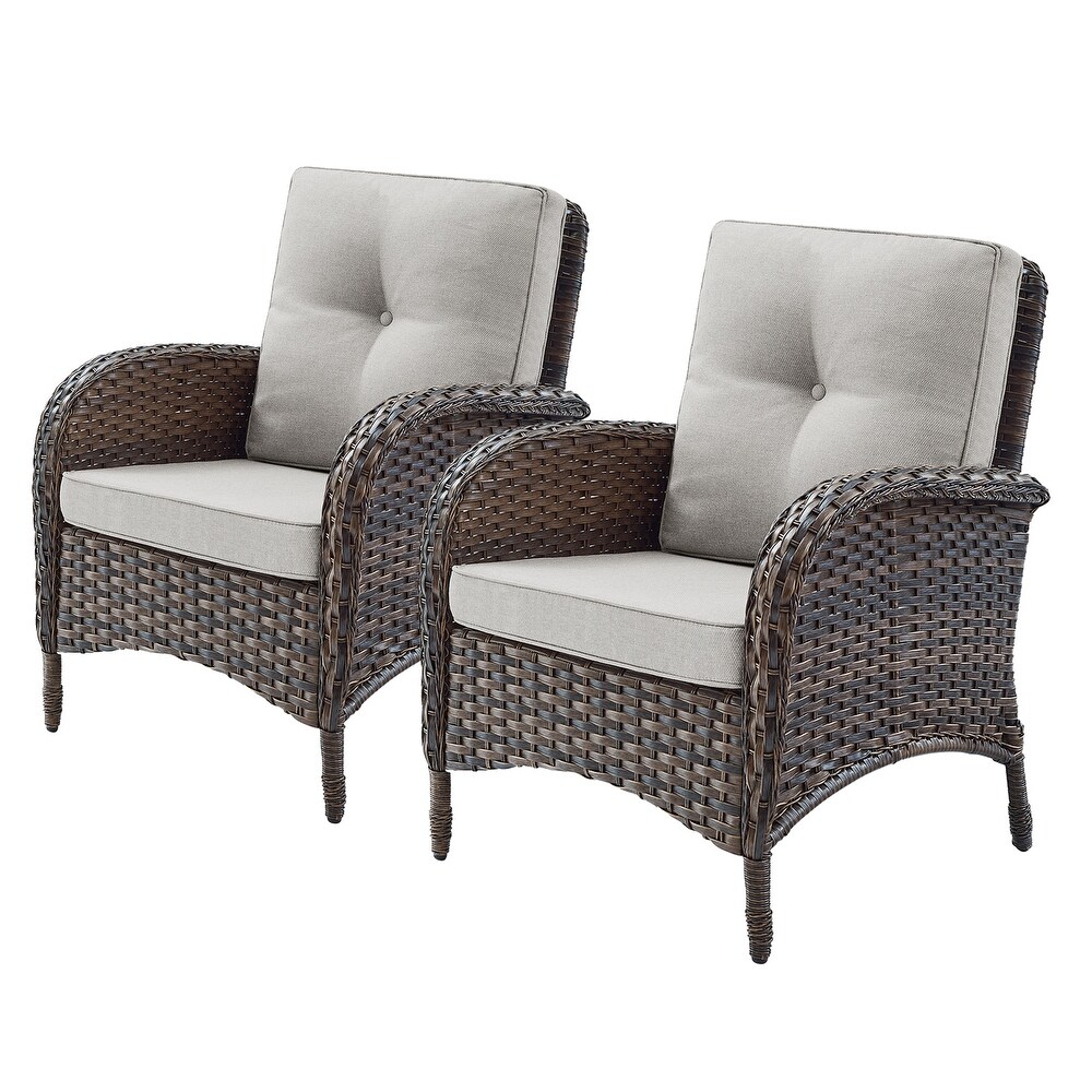 Pocassy Patio Chairs Outdoor Wicker Chair Dining Chairs