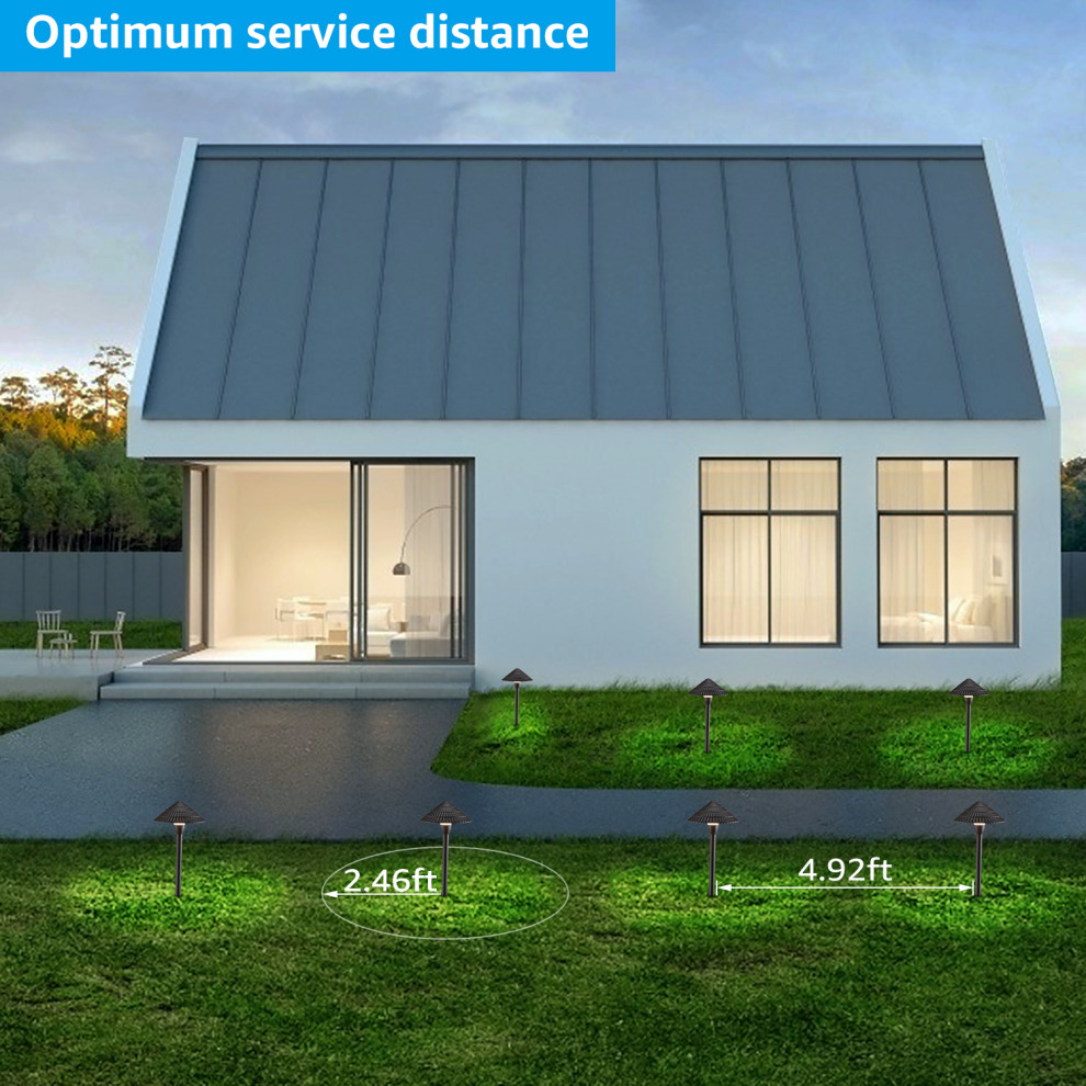 LEONLITE 12 Pack LED Landscape Lighting  5000K Daylight   Transitional   Path Lights   by W86 Trading Co.  LLC  Houzz