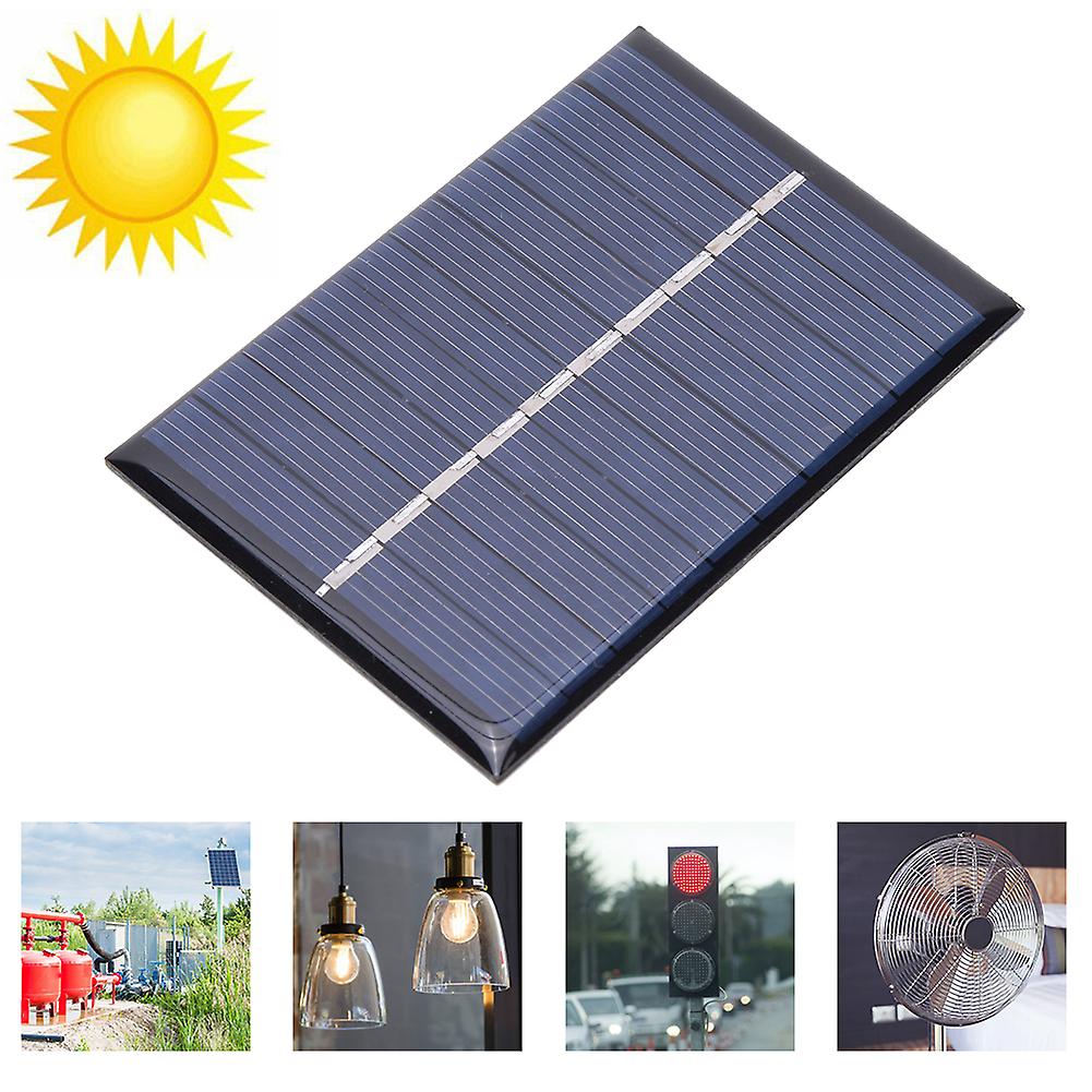 2pcs 0.6w 5v Polysilicon Solar Panel Charging Power Board Charger For Small Power Appliances 80x55mm