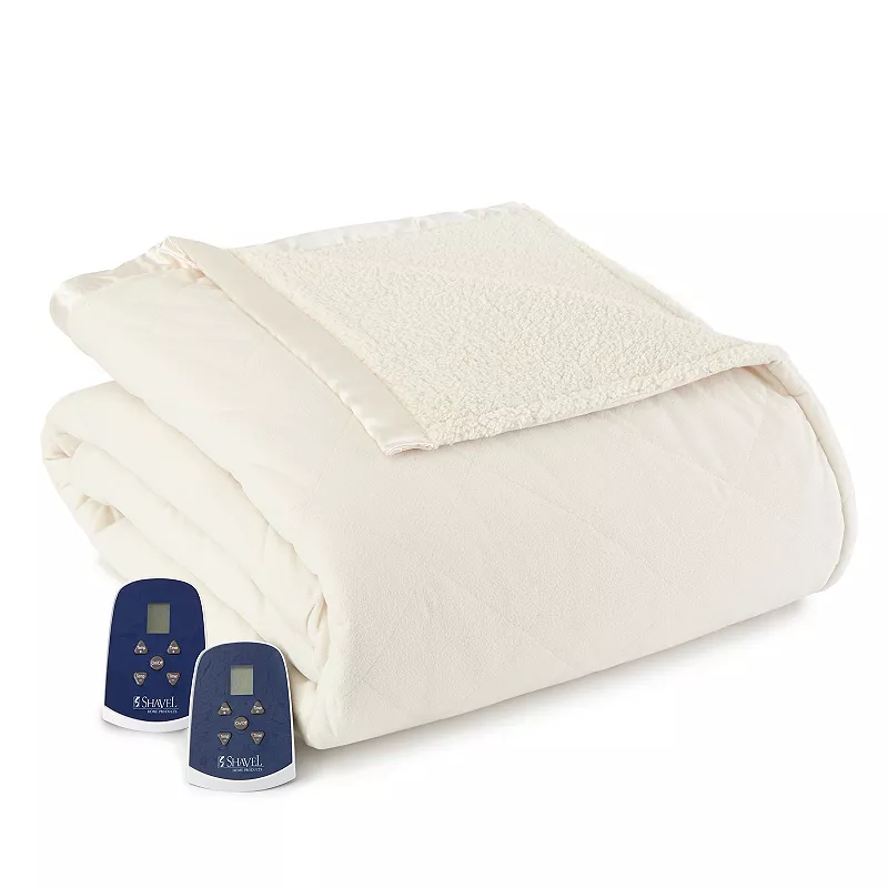 Micro Flannel? to Sherpa Heated Blanket