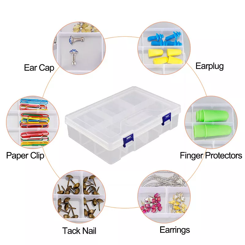 Home Desktop Tool Part Hardware Plastic Adjustable Storage Case Box Organizer