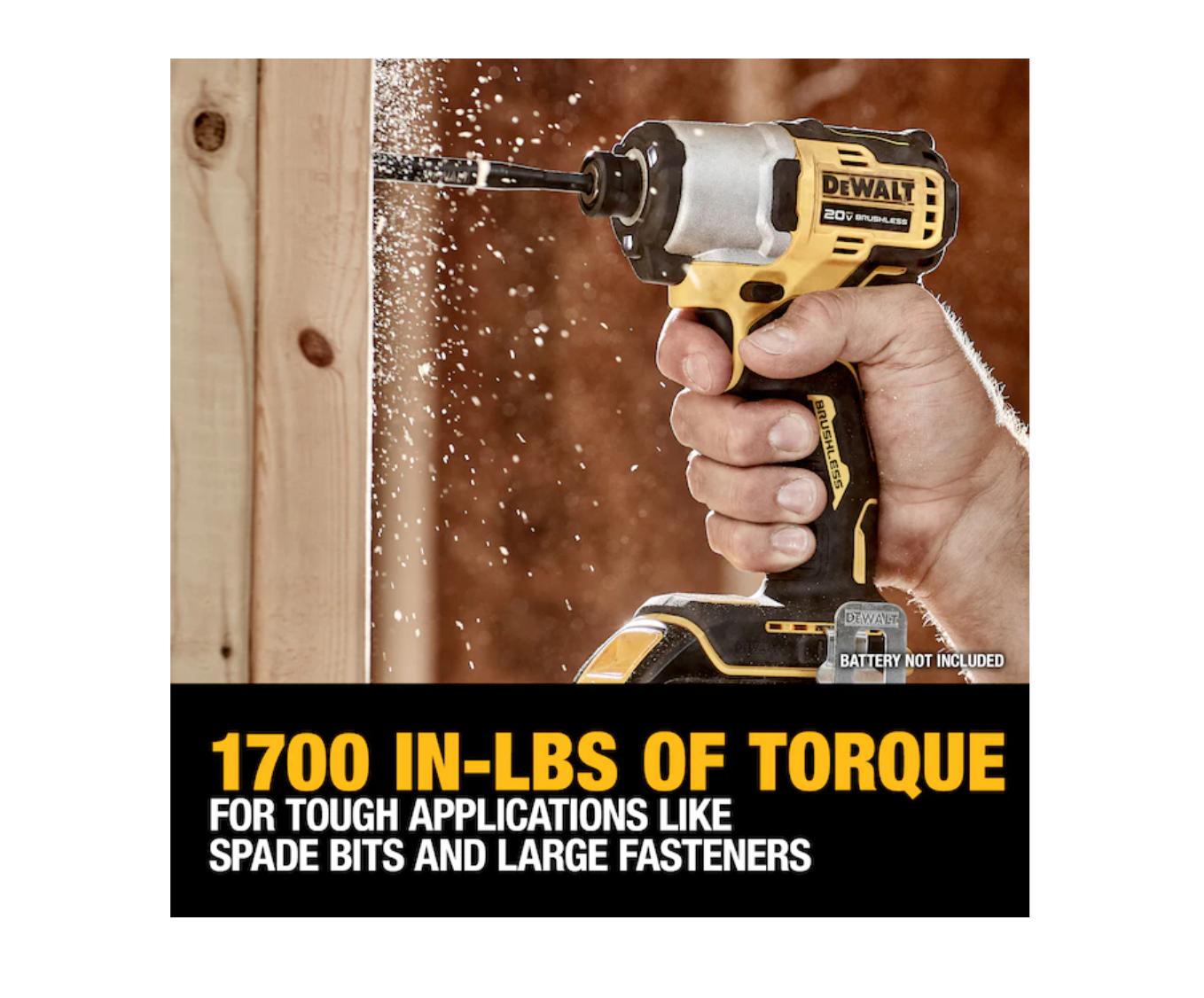 DEWALT DCF840E1 20V 1/4 in IMPACT DRIVER WITH POWERSTACK BATTERY