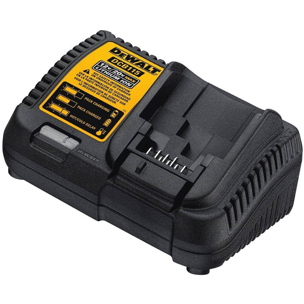 DW 20V MAX XR Premium Lithium-Ion 5.0Ah Battery Pack (2 Pack) Charger and Kit Bag DCB205-2CK