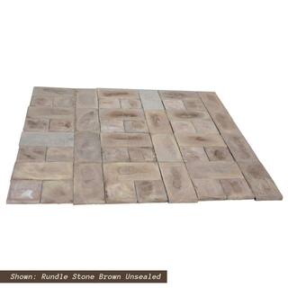 Natural Concrete Products Co 72 sq. ft. Concrete Rundle Stone Brown Paver Kit RUNB