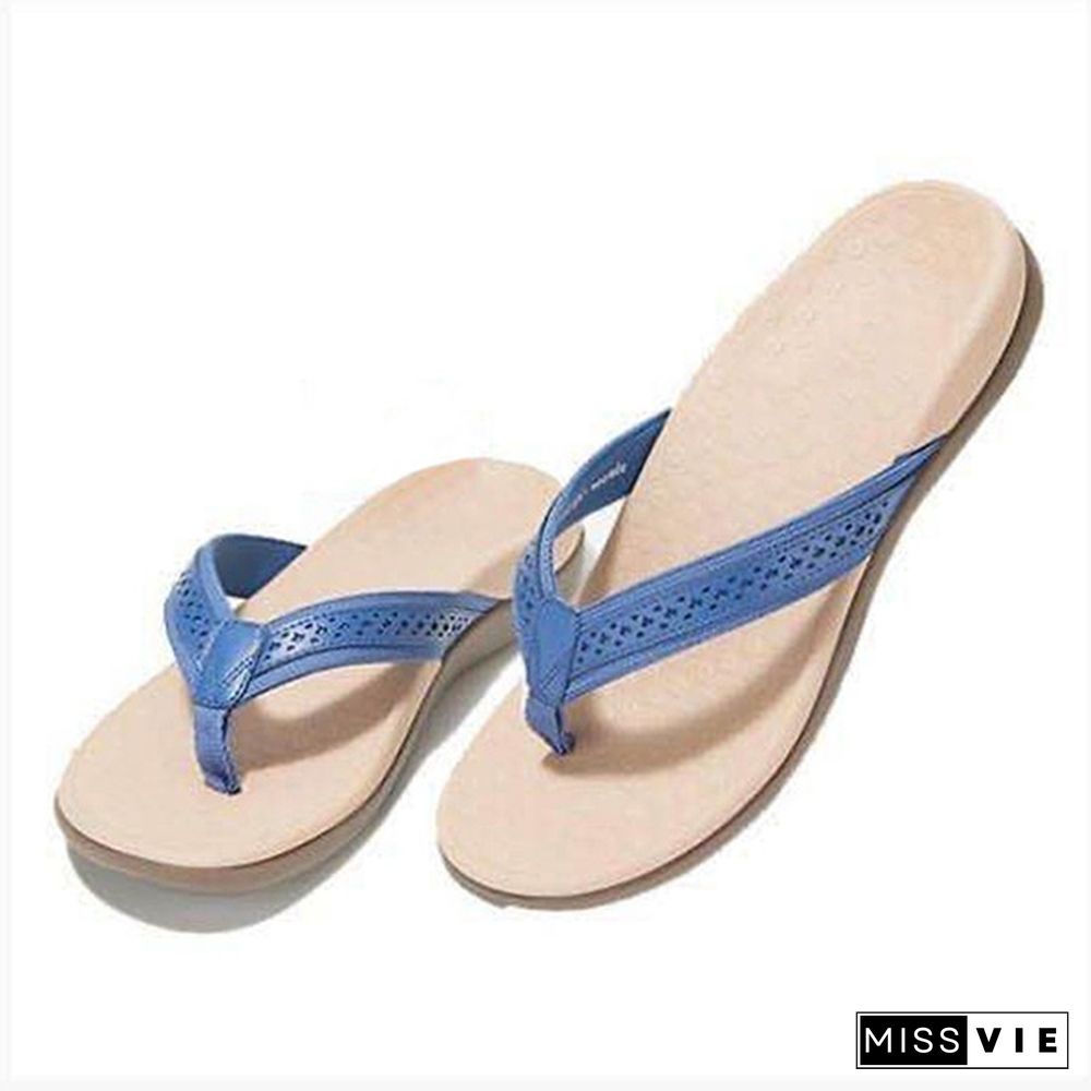 New Flip Flops Sandals Women Summer Flat Beach Slippers Massage Female Sandals Candy Color