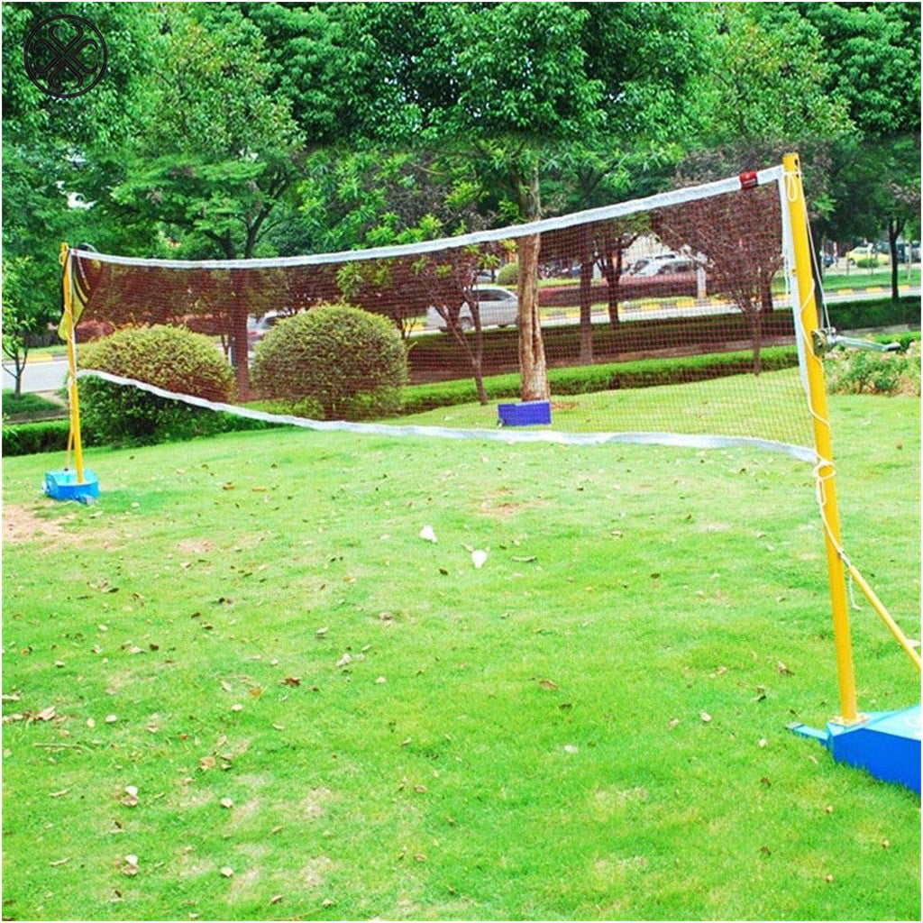 Luxtrada Badminton Tennis Volleyball Net For Beach Garden Indoor Outdoor Games (Red)