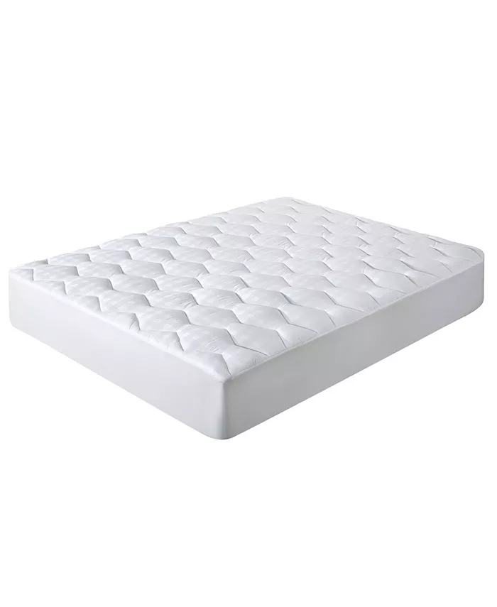 UNIKOME 500 Thread Count Honeycomb Quilted Fitted Mattress Pad， Twin