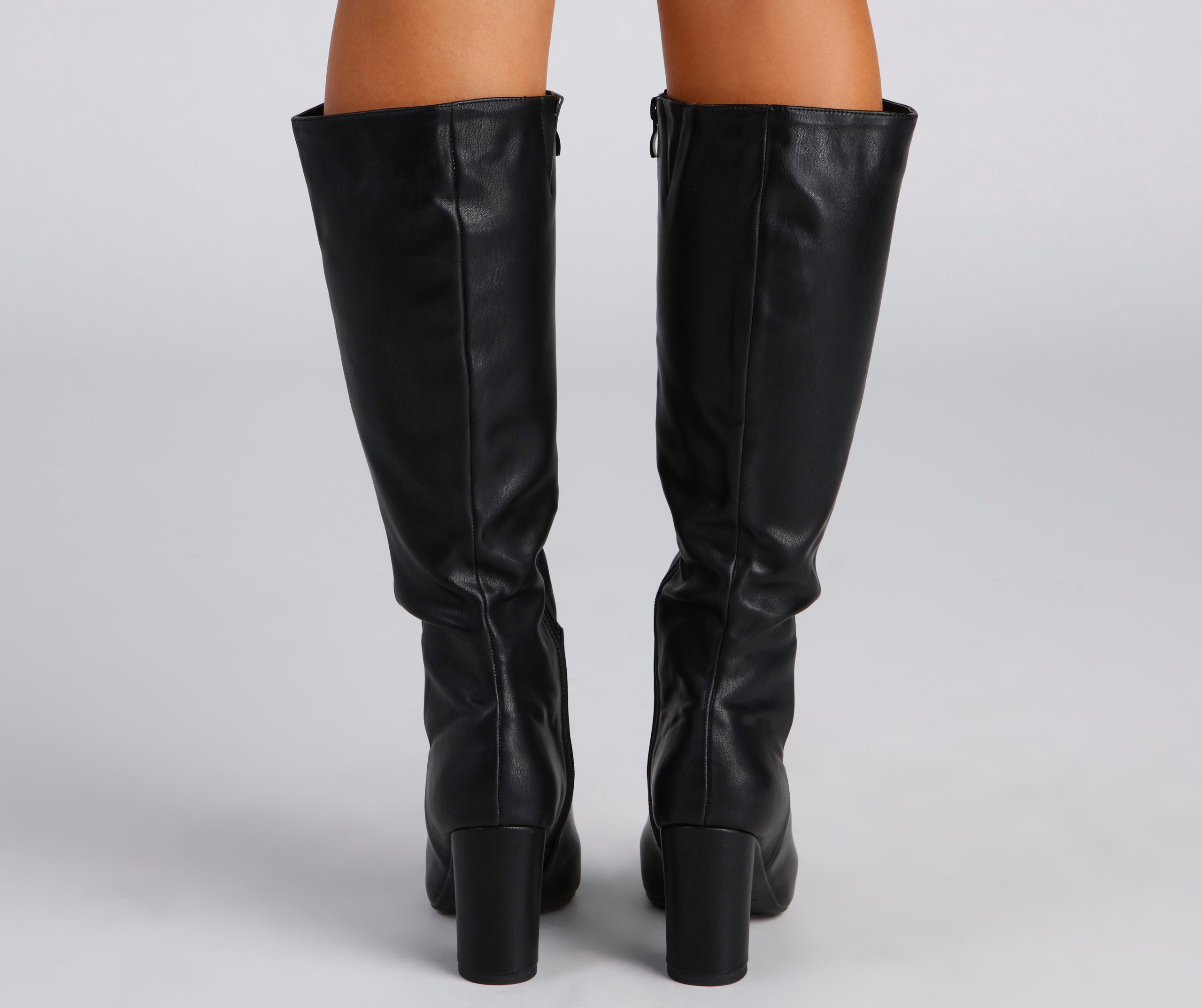 Sleek And Trendy Below-The-Knee Boots