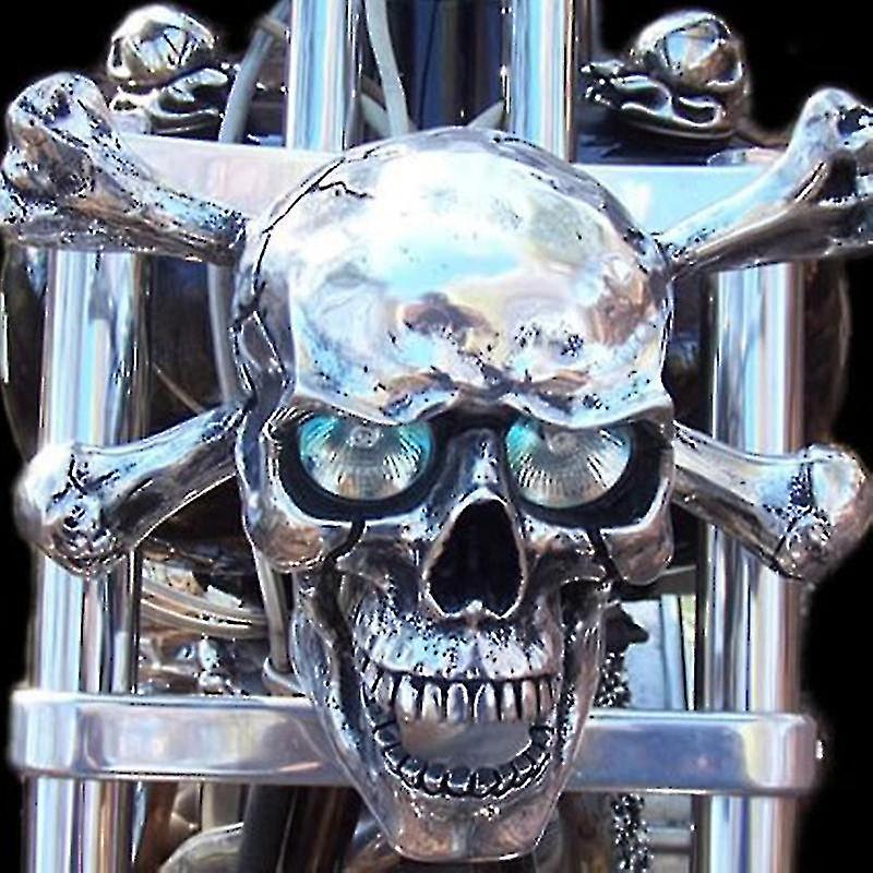 Skull Headlight At Universal Led Motorcycle Decorative Lamp Waterproof Motorcycle Accessory