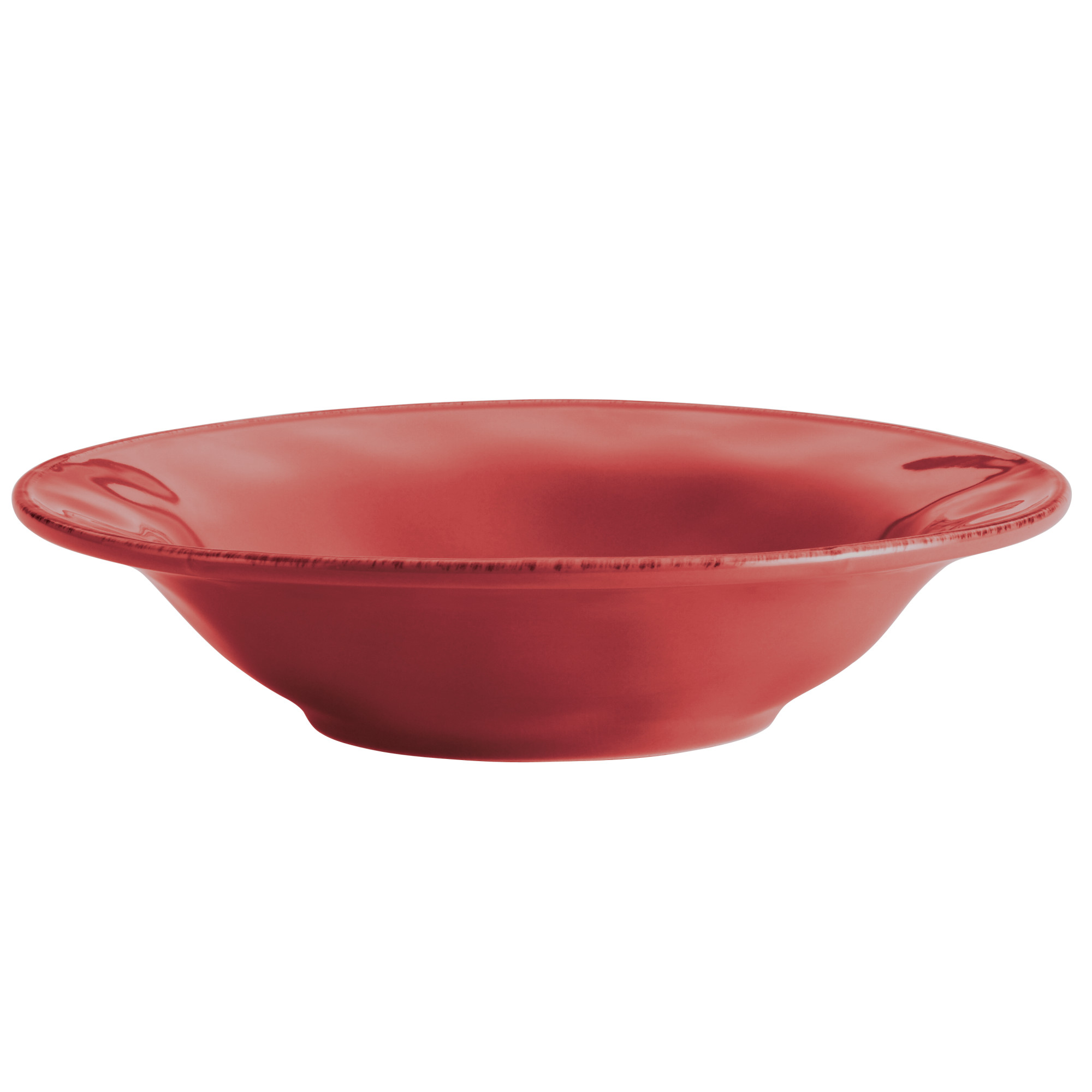 Rachael Ray Cucina Dinnerware Ceramic Round Serving Bowl， 10-Inch， Cranberry Red