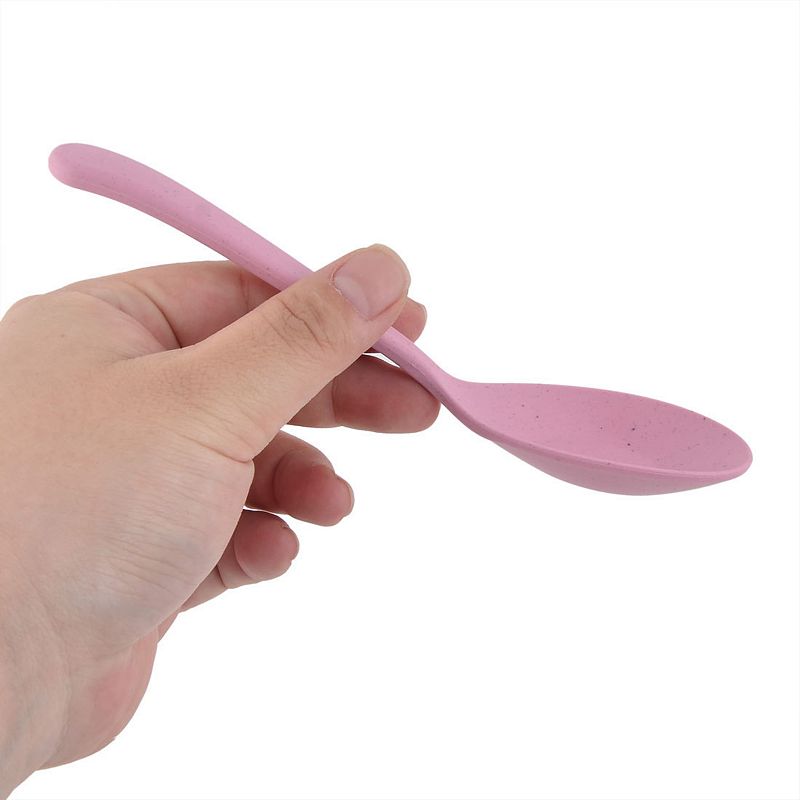 Kitchen Restaurant Plastic Rice Soup Serving Spoon Scoop 6.3 Length 10pcs