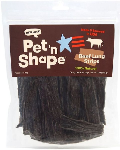 Pet 'n Shape Beef Lung Strips Dog Treats