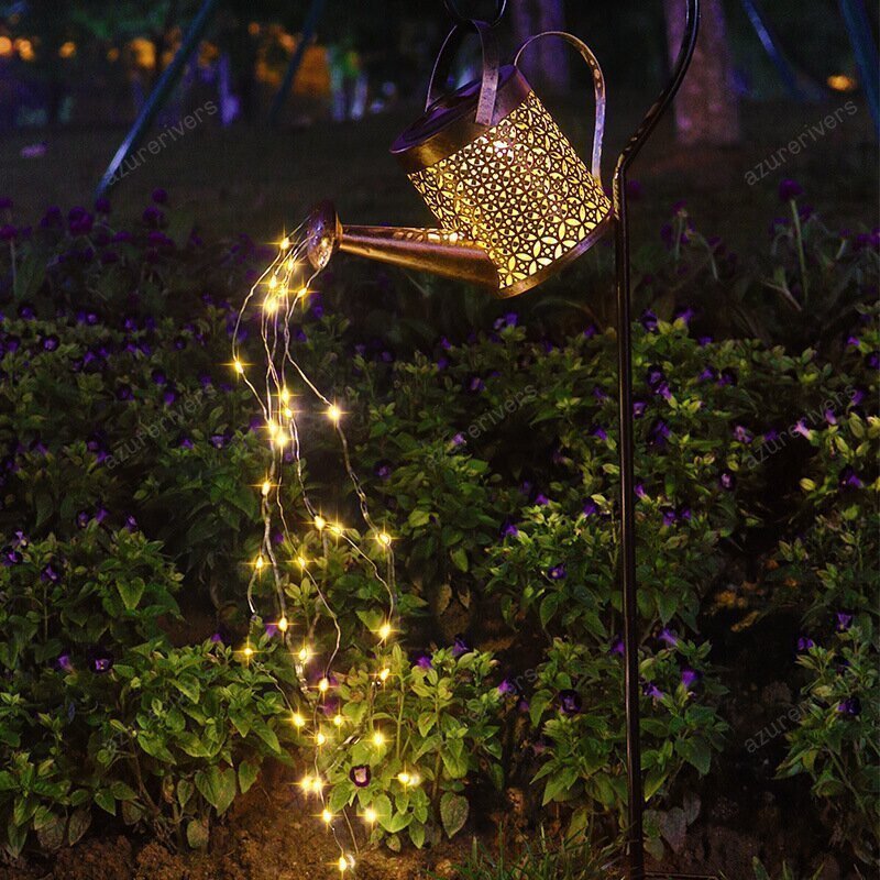 🔥SUMMER HOT SALE - 49% OFF🔥Solar Waterfall Lights Outdoor Garden Decor Yard Romantic Atmosphere