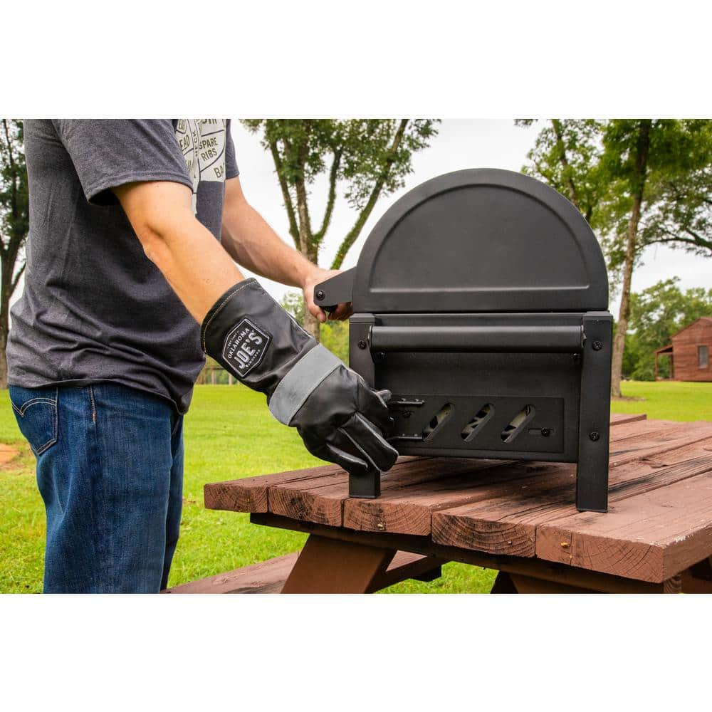 OKLAHOMA JOE'S Rambler Portable Charcoal Grill in Black with 218 sq. in. Cooking Space 19402088