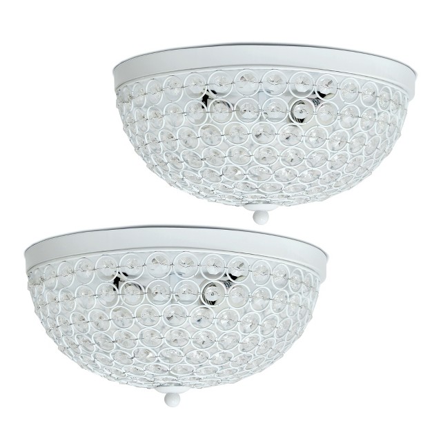 Elipse Crystal Flush Mount Ceiling Lights Elegant Designs