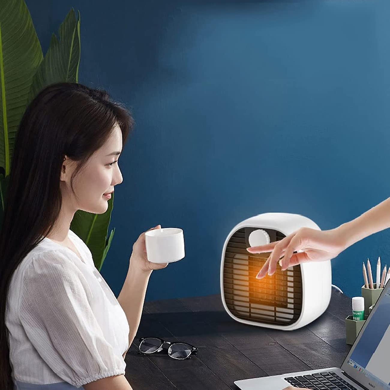 1000w Electric Heater Home Desktop Fan Heater Warm Air Blower Portable Fans Heater Intelligent Temperature Control