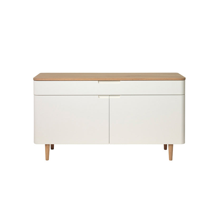 SIENNA Sideboard Buffet 140cm -  Oak & White