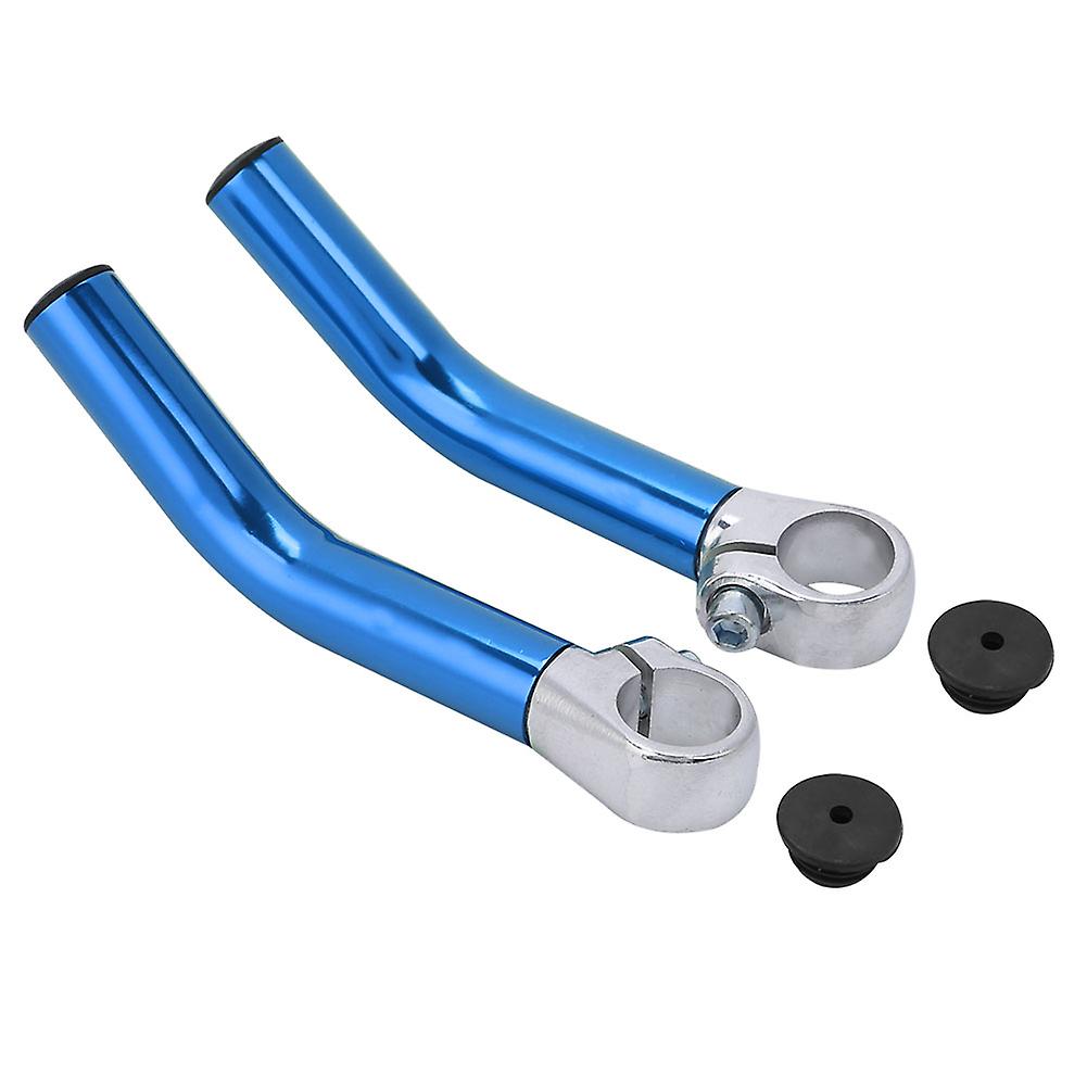 1 Pair Aluminum Alloy Mountainbike Road Bicycle Handlebar Bar End Blue