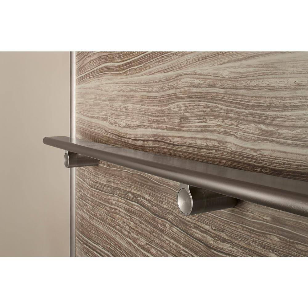 KOHLER Choreograph 24 in. Shower Barre in Anodized Brushed Nickel K-97625-BNK