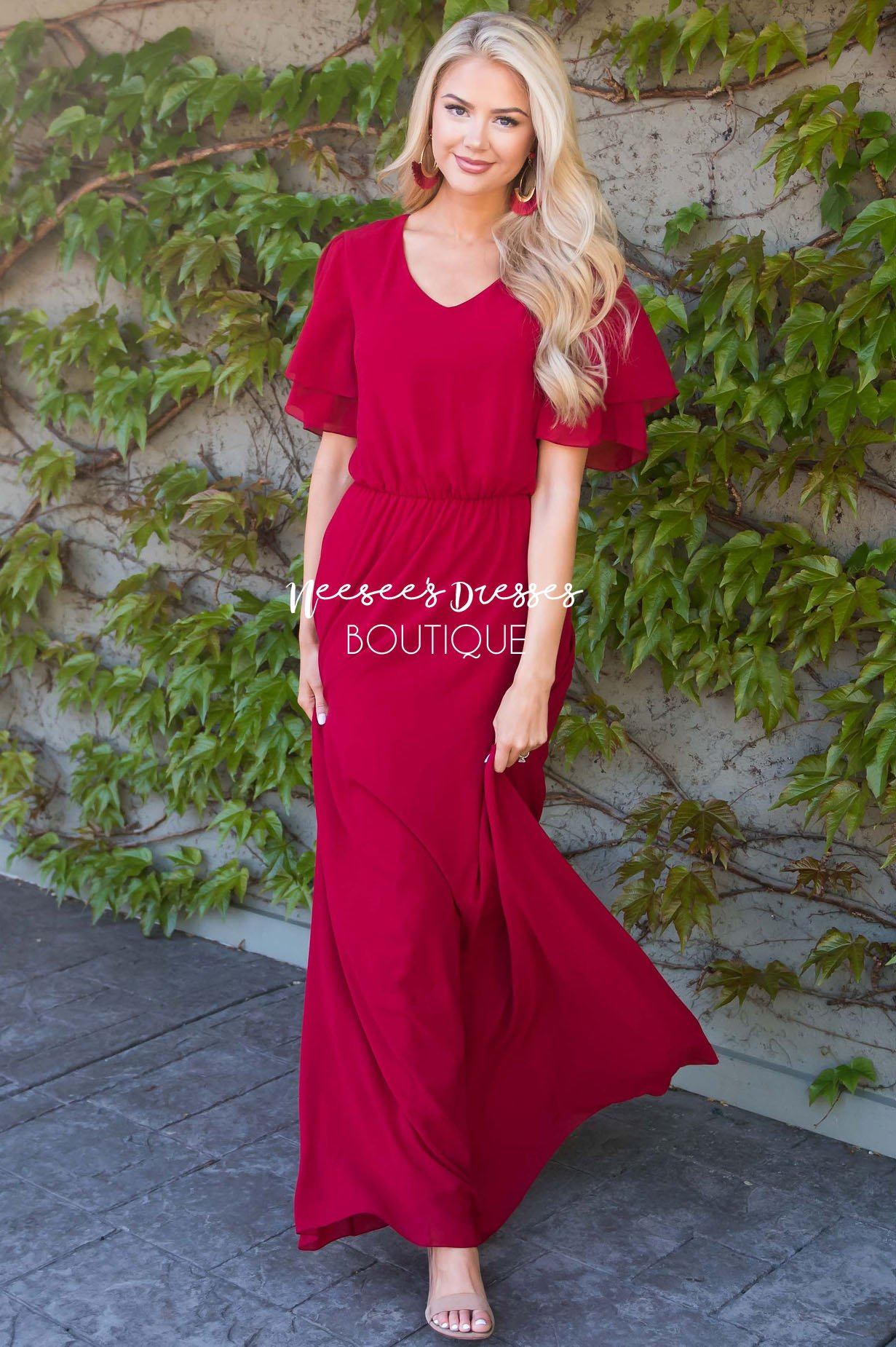 The Chloe Chiffon Maxi Dress