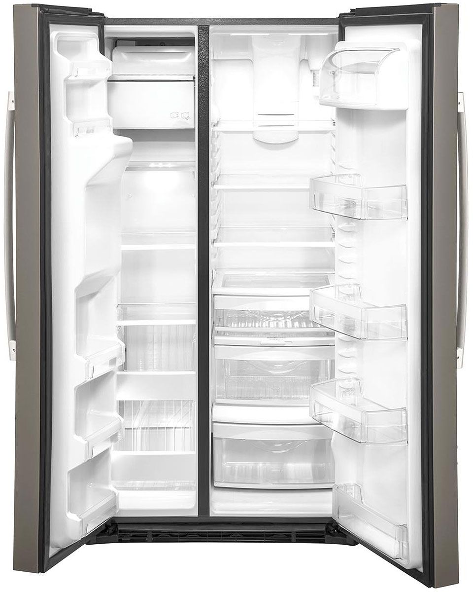 GE 25.1 Cu. Ft. Slate Side-By-Side Refrigerator