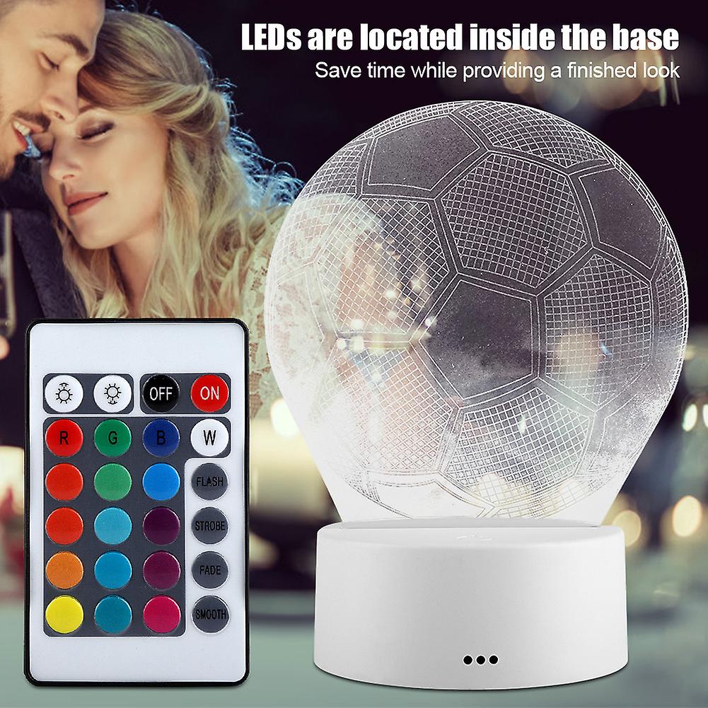 4.5v Seven-color Lamp Base Touch Switch Acrylic Pattern Light (white Base + Remote Control)