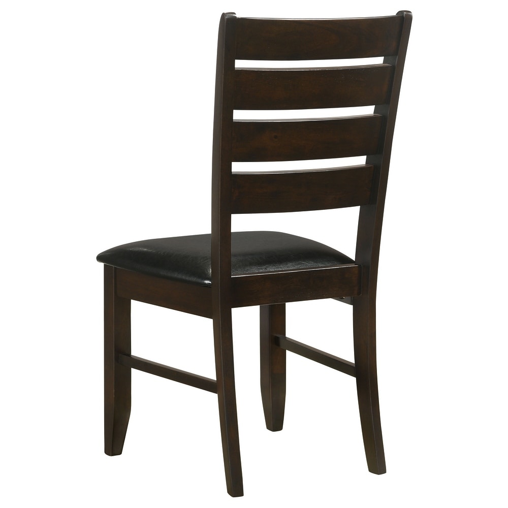 Coaster Furniture Dalila Ladder Back Side Chairs Brown And Grey (Set of 2)   19.25'' x 22.25'' x 40.25''