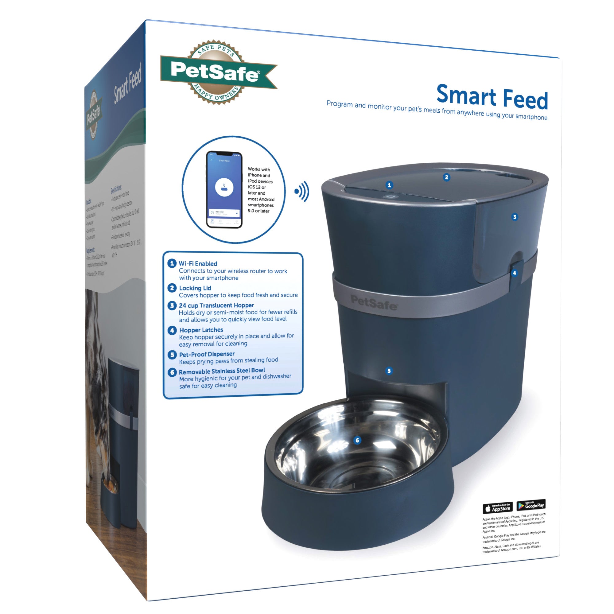 Smart Feed Automatic Feeder for Dogs and Cats， 2nd Generation