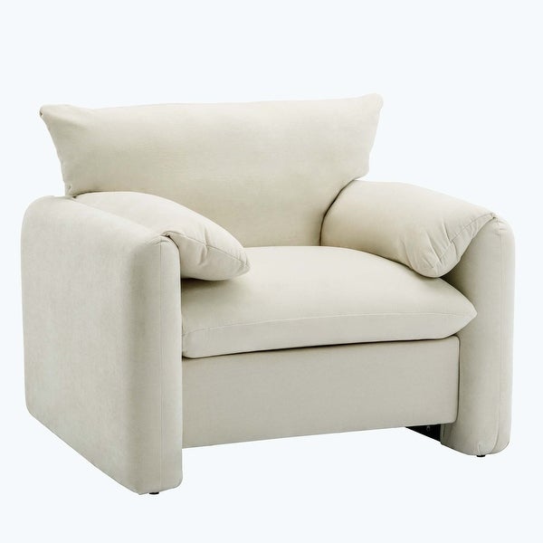 Modern Style Chenille Oversized Armchair Accent Chair for Living Room，Bedroom