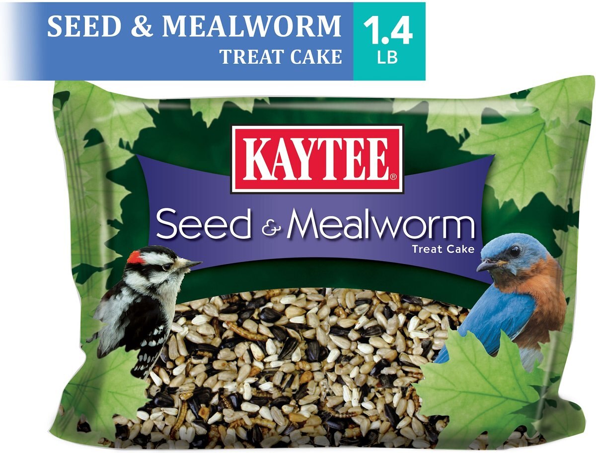 Kaytee Seed and Mealworm Wild Bird Treat Cake