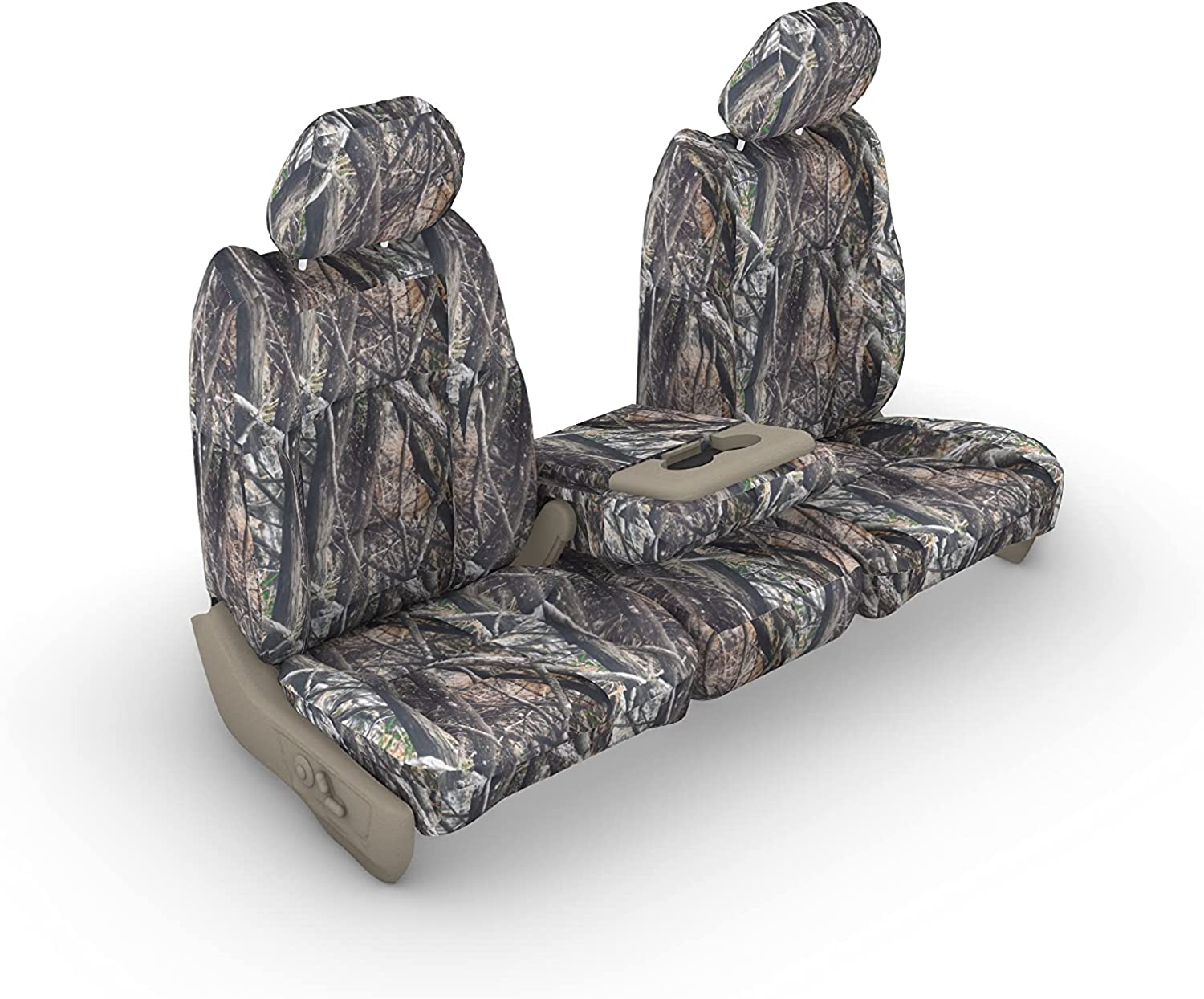 F480 2011-2014 Ford F150-F550 XL 40/20/40 Split Seat with Opening 20 Bottom and Opening Center Console in LOSTAT Camouflage Endura