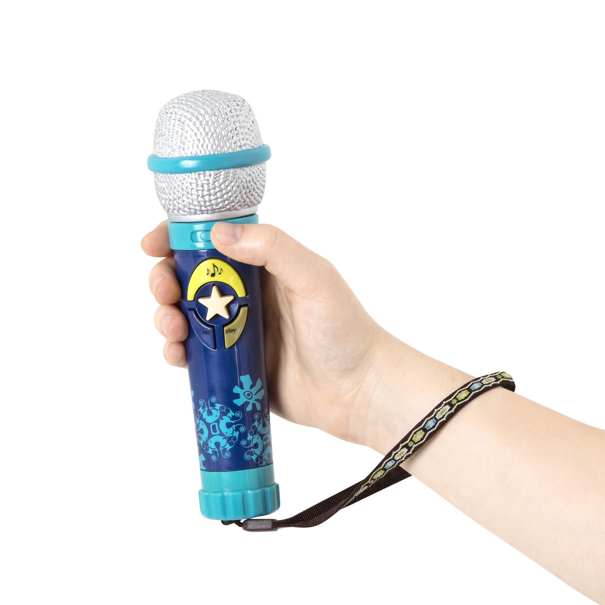 B Toys Okideoke Toy Microphone Toddler Microphone With 8 Songs and Voice Amplifier Musical Toys For Kids 18 Months