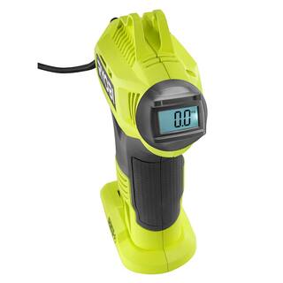 RYOBI ONE+ 18V Cordless High Pressure Portable Inflator with Digital Gauge with HIGH PERFORMANCE 4.0 Ah Battery and Charger P737D-PSK004