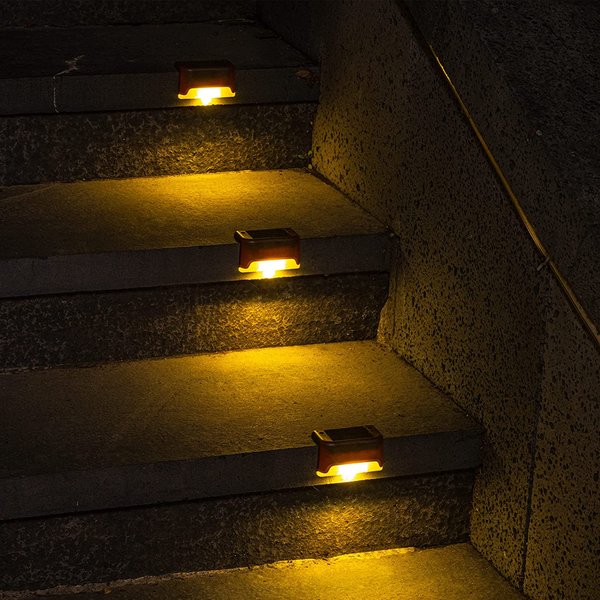 LED Solar Lamp Path Staircase Outdoor Waterproof Wall Light