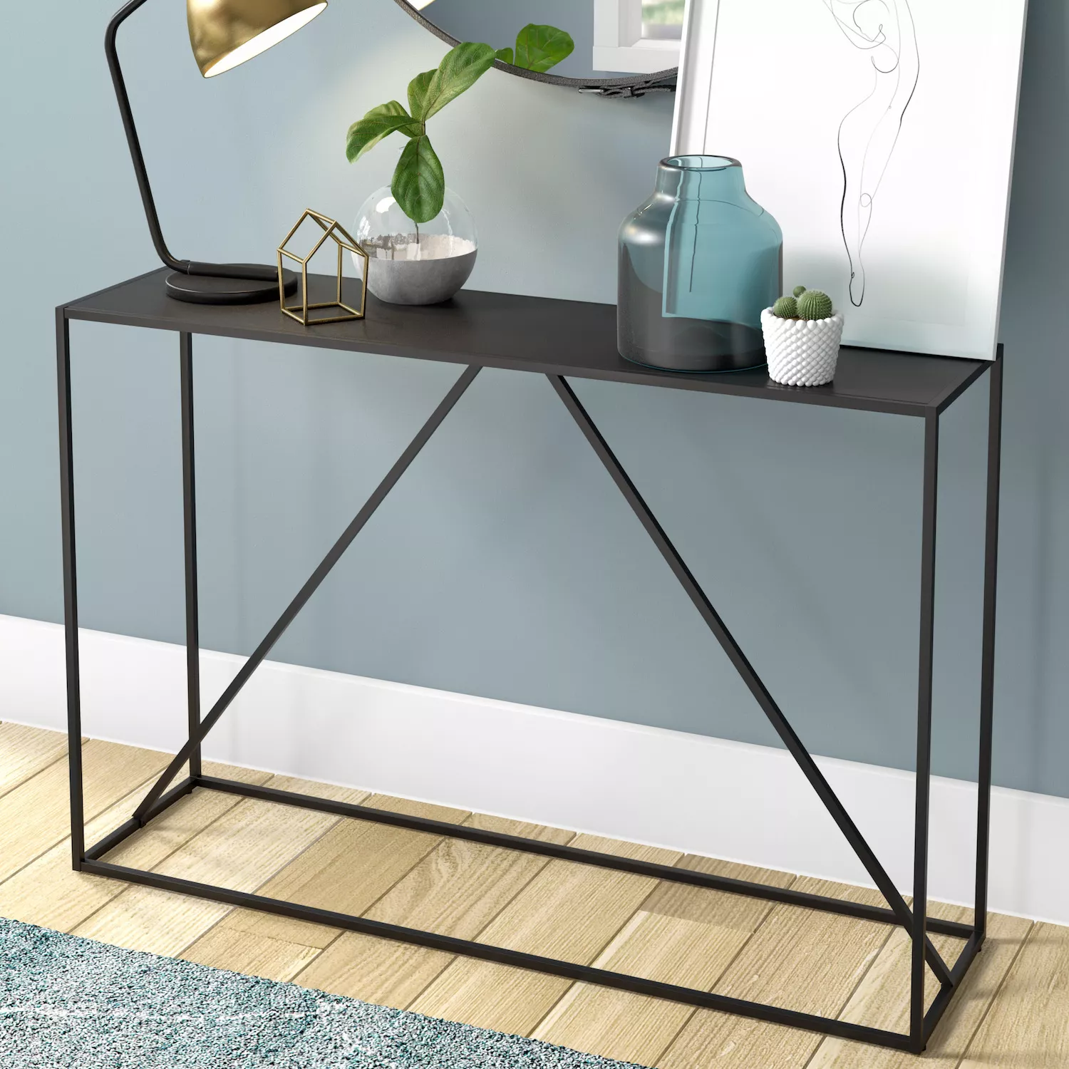 Finley and Sloane Pia Rectangular Console Table