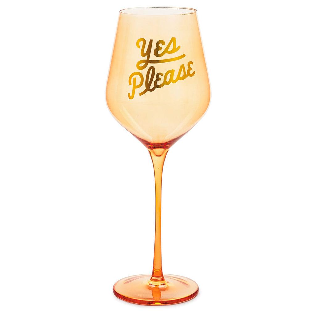 Hallmark  Yes Please Wine Glass, 19.27 oz.