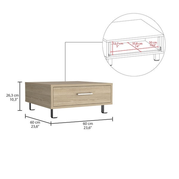 Being Coffee Table with Drawer and 4 Legs